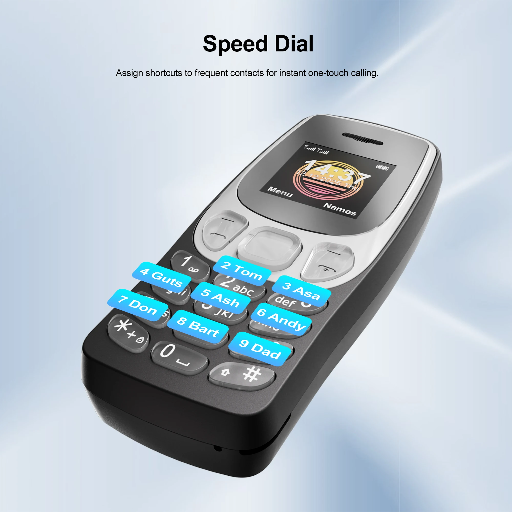 SERVO BM80 Super Mini Mobile Phone 2 SIM Card Bluetooth Dialer Blacklist Speed Dial Magic Voice 0.85" Screen 2G Small Cellphones