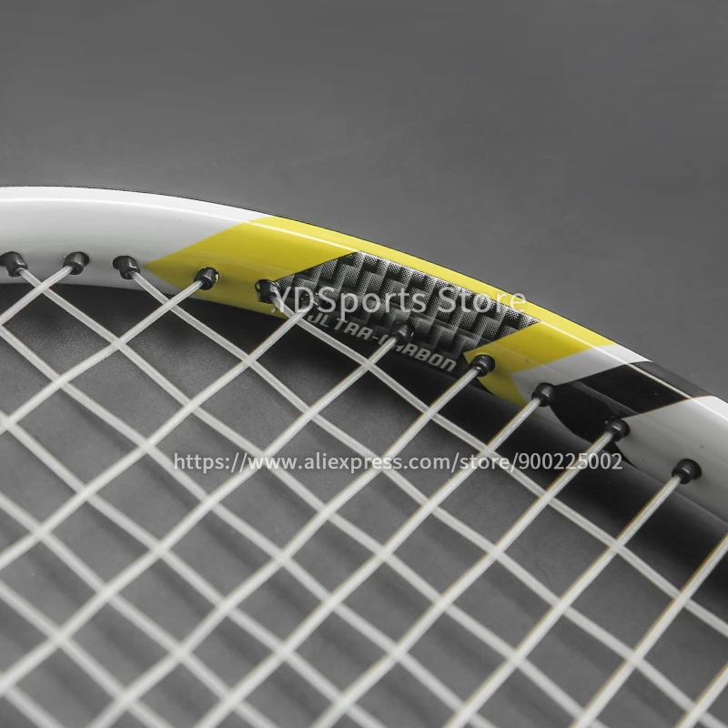 Professional Unisex Carbon Fiber Tennis Racket With Bag Training Paddle Rackets For Adult Men Women Ultra Light Racquet