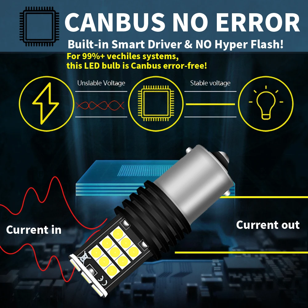 ラズ Pu 1157 1156 Led Intermitente Luz Trasera Aplicable A Zx