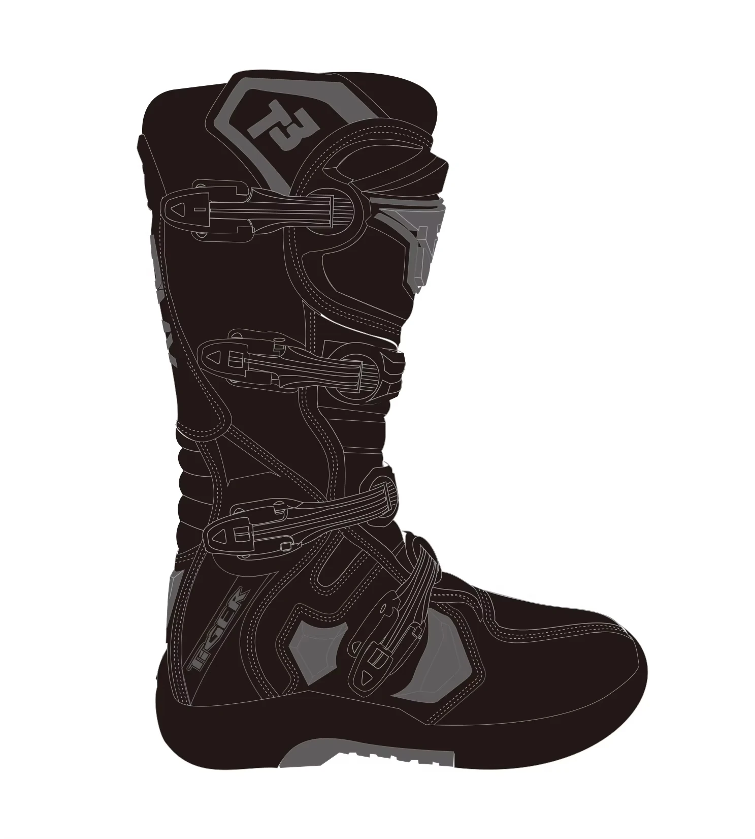 Men's Women Racing Boots Safe Riding Motocross Boots Waterproof Anti Fall Wear-resistant Motorcycle Equipment Rally Shoes motorcycle boots
