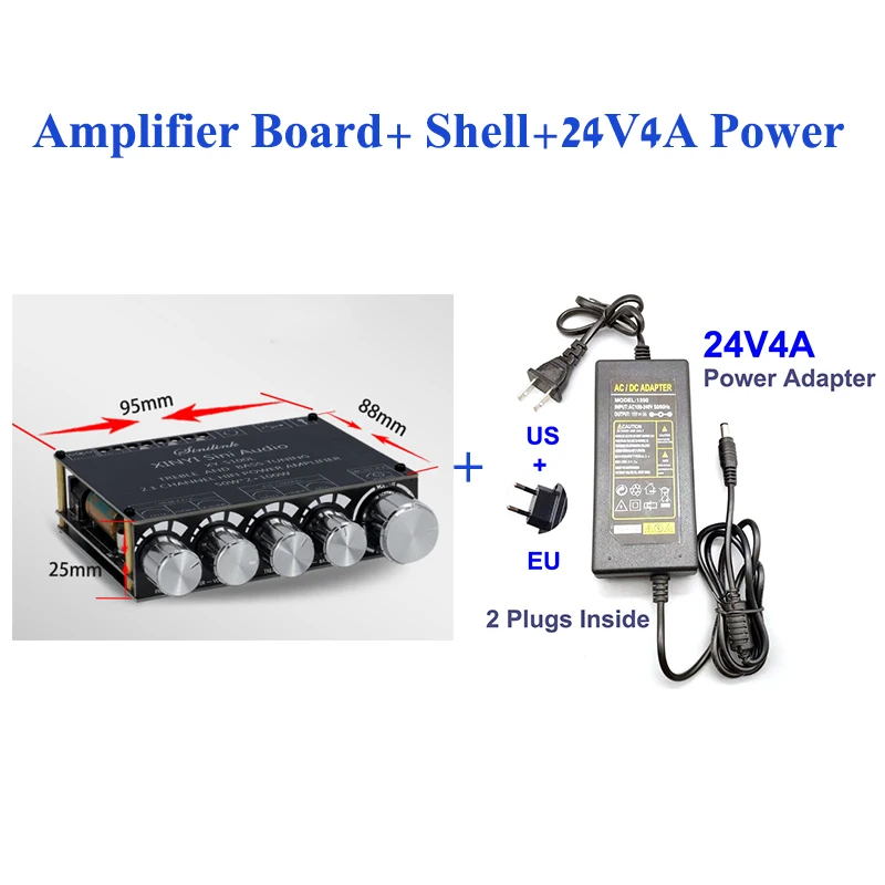 best amplifier for car 2*50W+100W Power Subwoofer Bluetooth Amplifier Board Sound Class D Home Theater Audio Stereo Equalizer AUX Amp voice amplifier Audio Amplifier Boards