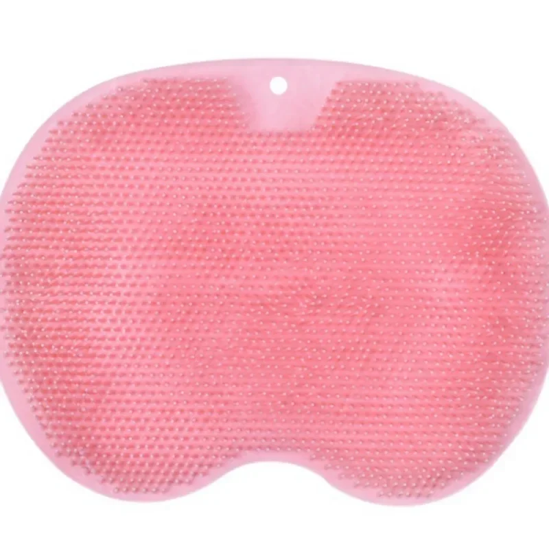 

Silicone Massage Shower Mat Non-slip Wash Foot Pad Foot Exfoliating Bathroom Rub Back Brush with Sucker Bath Massage Brush Pad