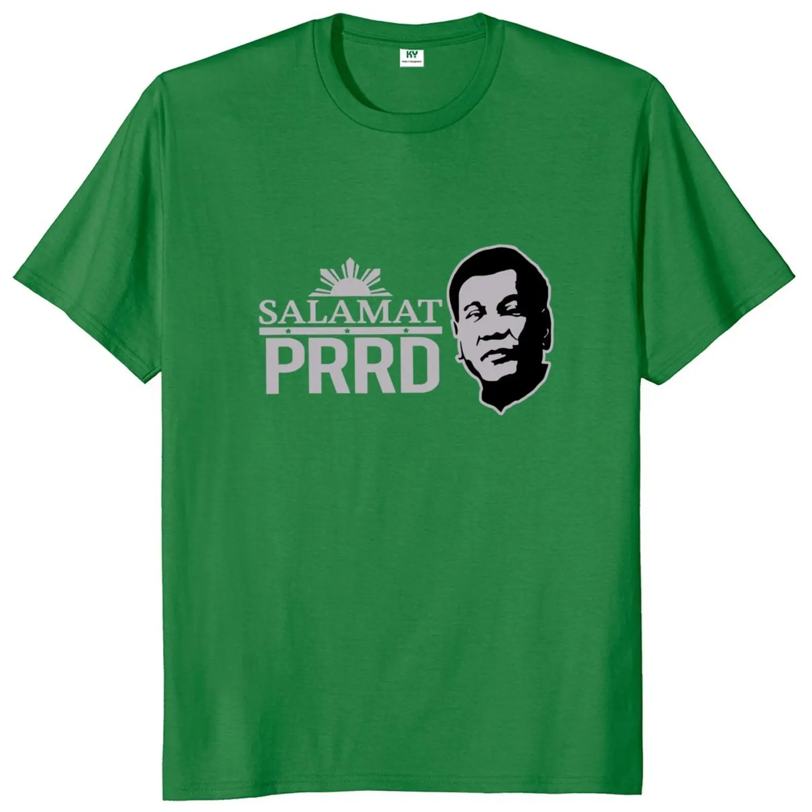 

Salamat PRRD T Shirt Rodrigo Duterte President Fans Tshirts Tribute Philippine President Classic Unisex Tee Shirt 100% Cotton
