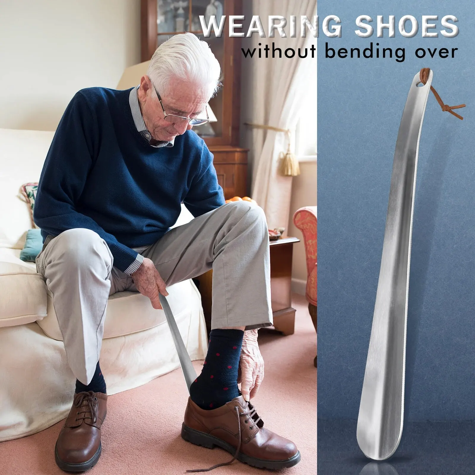 Shoe Horns 30CM Metal Long Handle Quality Stainless Steel Shoe spoon Lifter Helper Aid Tool Accessories plastic shoe horns,plastic shoe horn,shoe horn