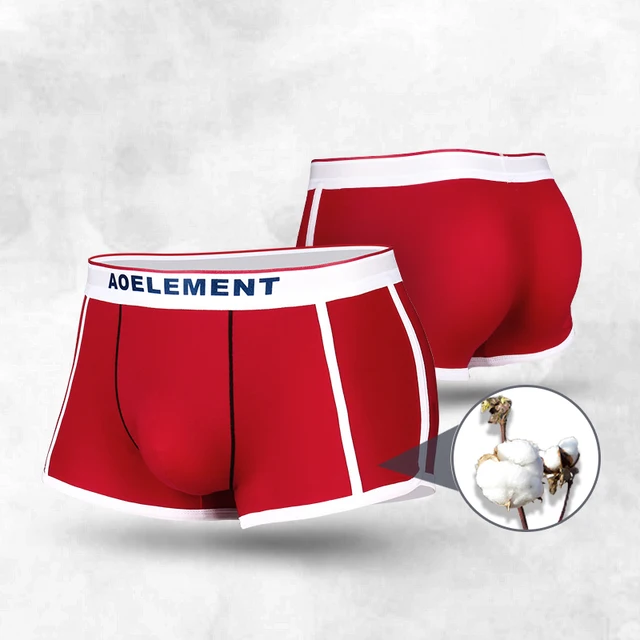 Marque de mode sous-vêtements pour hommes boxeurs pour hommes shorts en pur coton caleçons individuels garçons respirant SAO tendance boxer shorts tête 1
