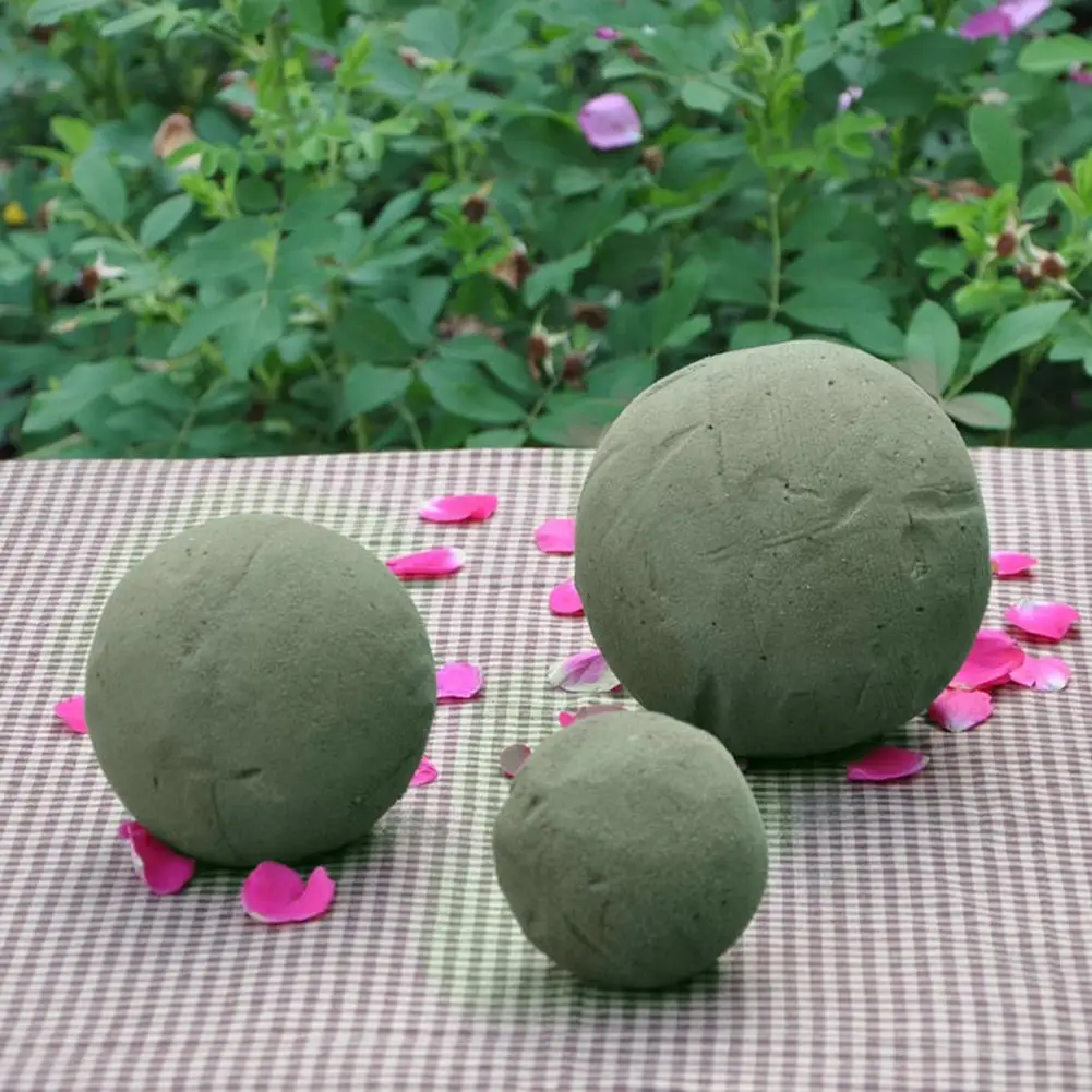 8 Pcs Half Ball Floral Dry Foam Green Floral Foam Round Foam Block Dry Foam  Balls Large Flower Foam Craft Foam for Artificial Plant Bouquet