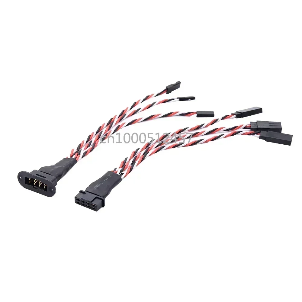 MPX 8 Pin Golden Plated Connector Multi-Wires Servo Extension Plug Male Female 2/ 3 Wires for RC Model Fixwing Glider Airplanes 3