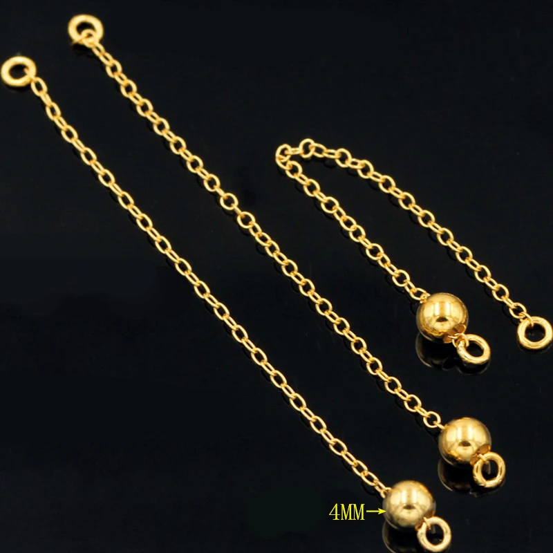 Real 14K Gold Filled Extension Chain 5.5CM Chain Necklace Gold Filled Chain DIY Jewelry Hypoallergenic Jewelry Accessory