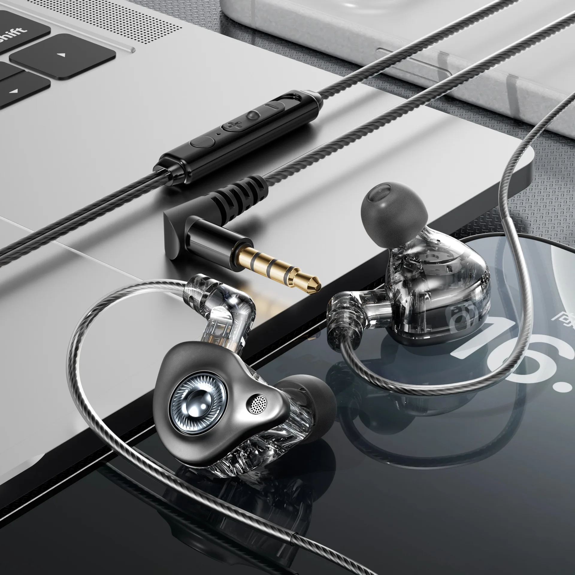 EARDECO HIFI 3.5 مللي متر ونوع C سماعات رأس سلكية...