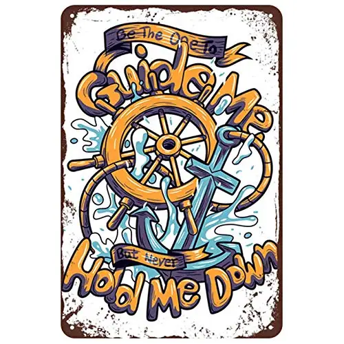 

Anchor Theme 8x12 Inch Art Bar Decoration Kitchen Wall Decor Metal Tin Sign sfddfa-02