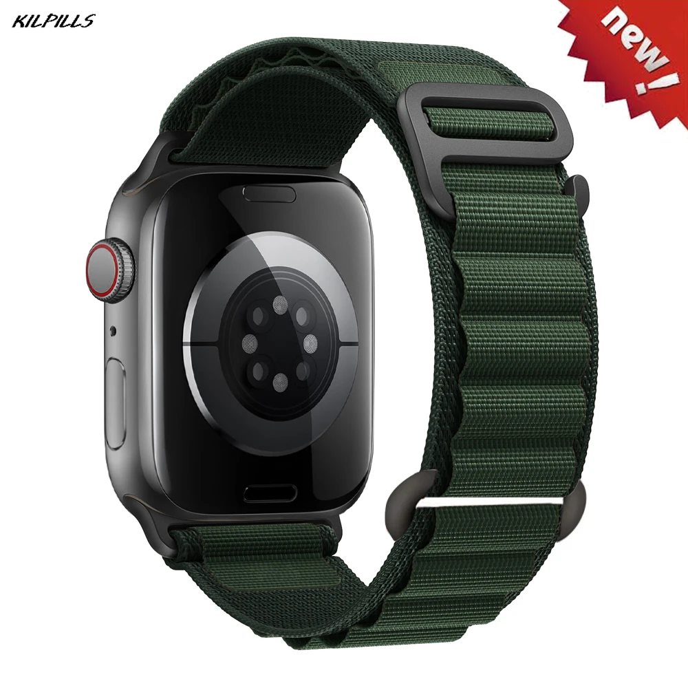 Enhanced Nylon Alpine Loop Band for Apple Watch - Premium Strap Bracelet