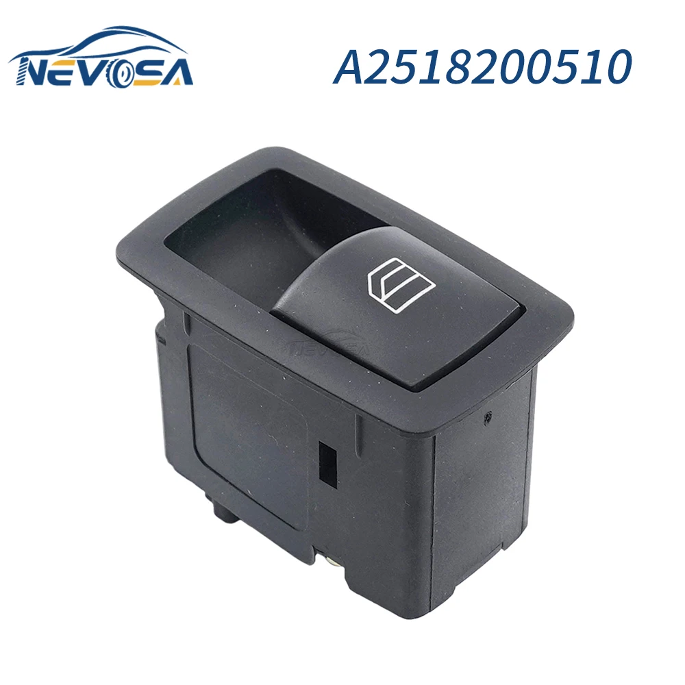 Nevosa A2518200510 Interruttore Alzacristallo Elettrico Per Auto Pulsante Singolo Per Mercedes-Benz A B M Gl Classe R A1698205210 2518200510