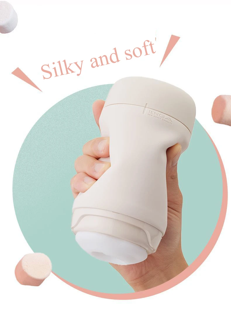 TENGA Puffy Cup Soft Masturbator for Male Realistic Vagina Pussy Sex Pocket Oral Vaginal Reusable Massager Original Adult Games