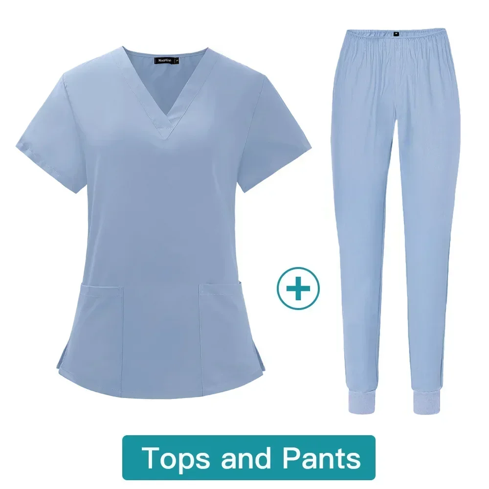 Hospital Dental Clinic and Operating Room Stylish Medical Work Uniform Set for Doctors and Nurses in Beauty Salon Pet