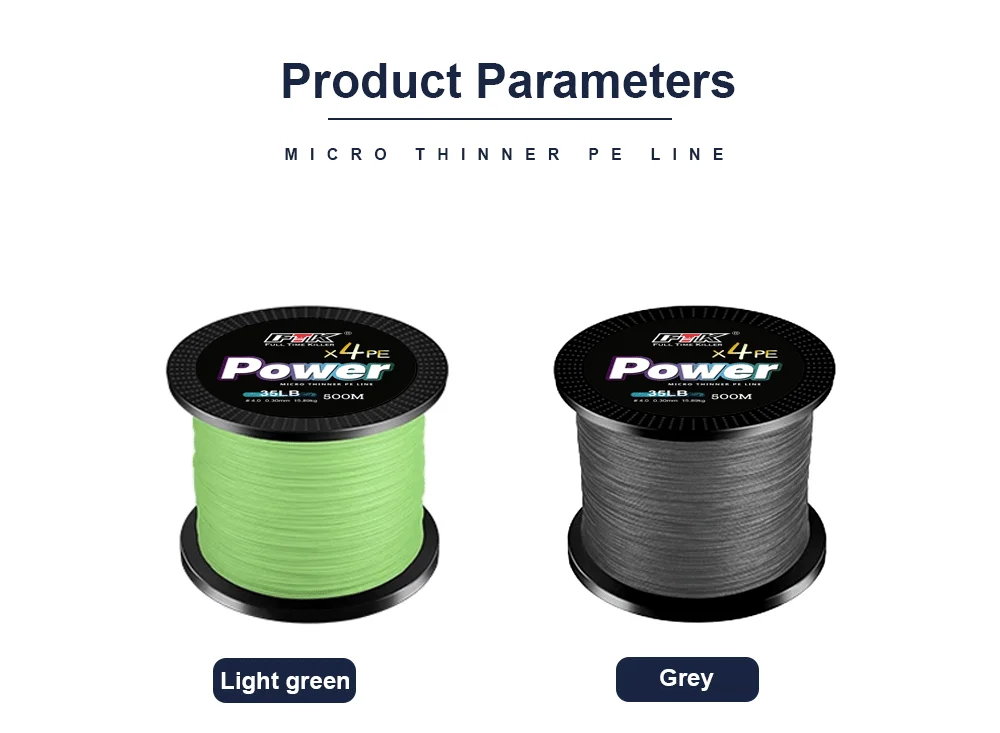 FTK 300 M 500 M PE Geflochtene Draht Angelschnur 328/546 Yards 4 Stränge Super Starke Multifilament Linie Japan 0,10 MM-0,40 MM 8LB-100LB – Detail 2