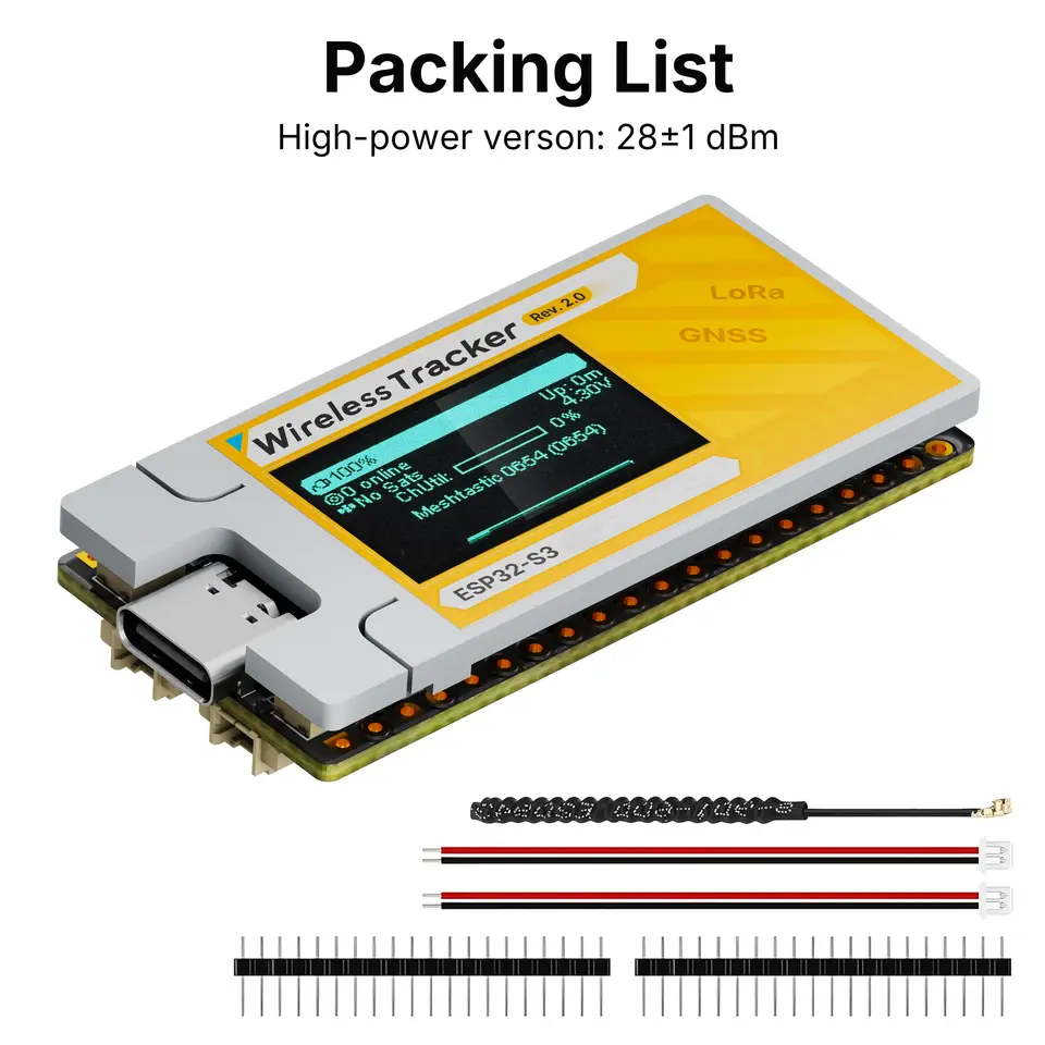 Heltec Wireless Tracker V2 GPS ESP32 SX1262 Personnel Positioning Asset Tracking WiFi LoRa BLE 28dB Support Meshcore/Meshtastic image 8