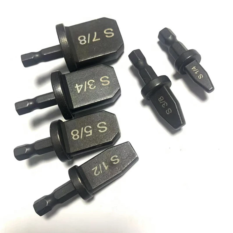 6pcs Hex Shank Pipe Expander Air Conditioner Refrigerator Copper Tube