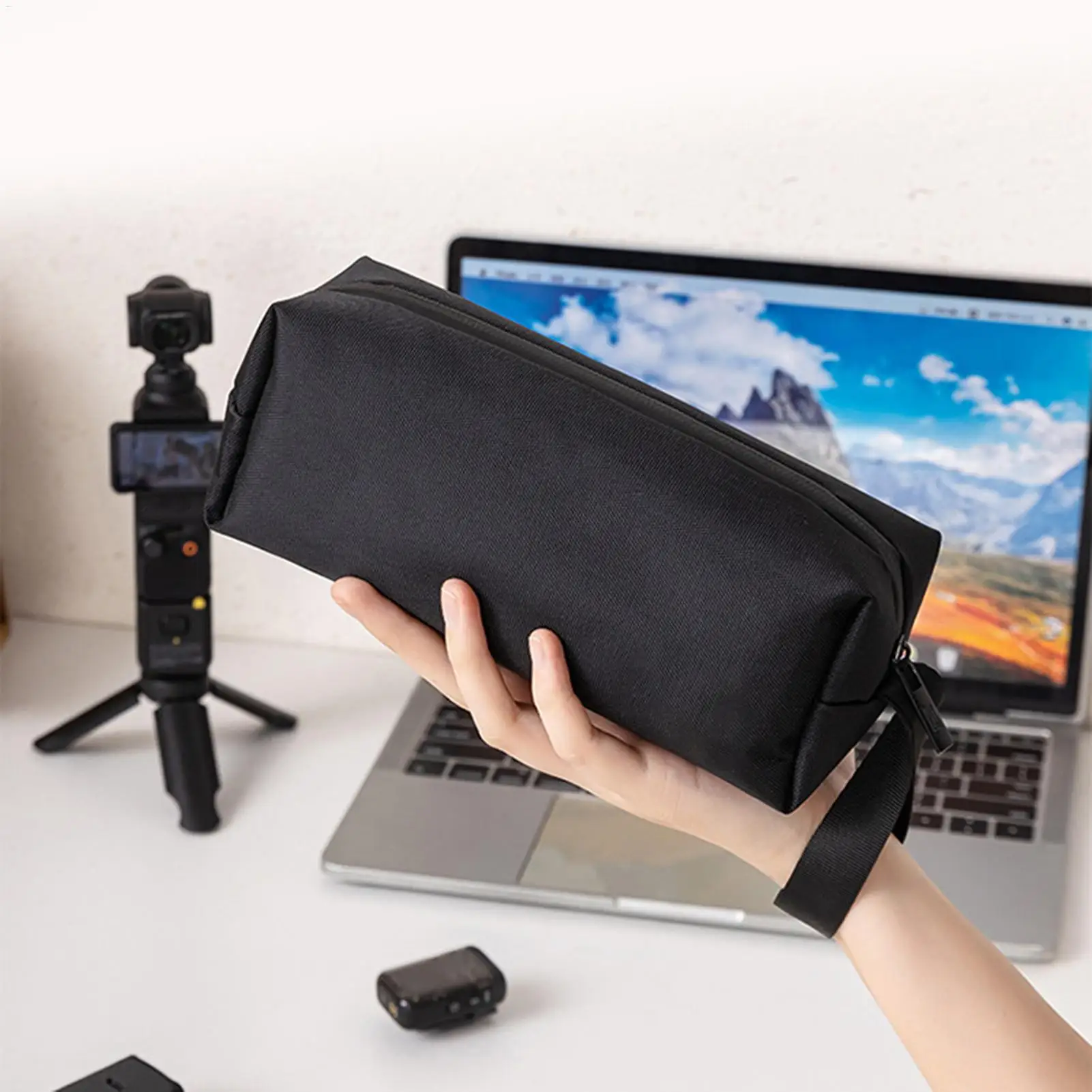 Camera Bag Pouch Organizer Camera Protective Box for Photography Travel Hiking Women Men Electronics Gadget Headphone