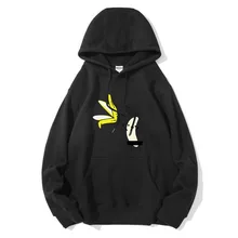 

Men Hoodie high quality Autumn Winter Cotton Blend funny banana print Hoodies Sweatshirt Quality Pullovers Sweatshirt for men