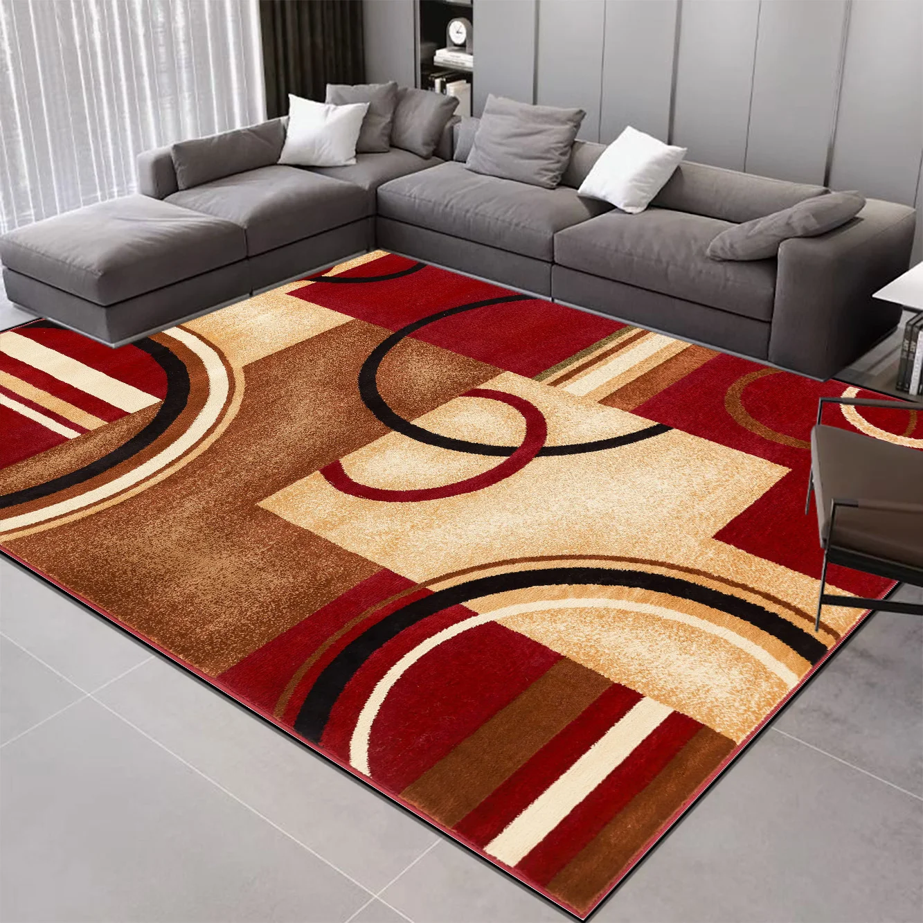 Geometry Decoration Nordic Carpets Living Room Sofa Area Rugs Home Bedroom Decor Luxury Carpet Room Hallway Soft Large Floor Mat 4