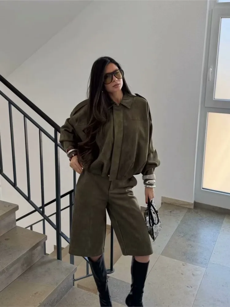 ONEBLING Y2K Women Loose Bomber Jacket 2025 Spring Thick