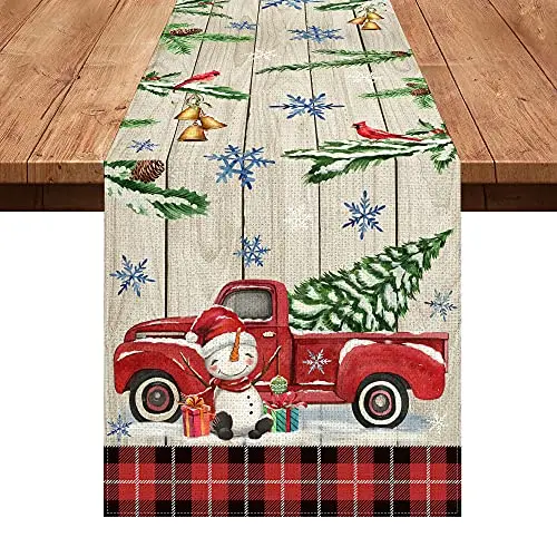 Description Picture 2 of itemFall Linen Table Runner Thanksgiving Tabletop Home Kitchen Orange Plant Decor Table Runner Pumpkin Sunflower Dining Room Decor