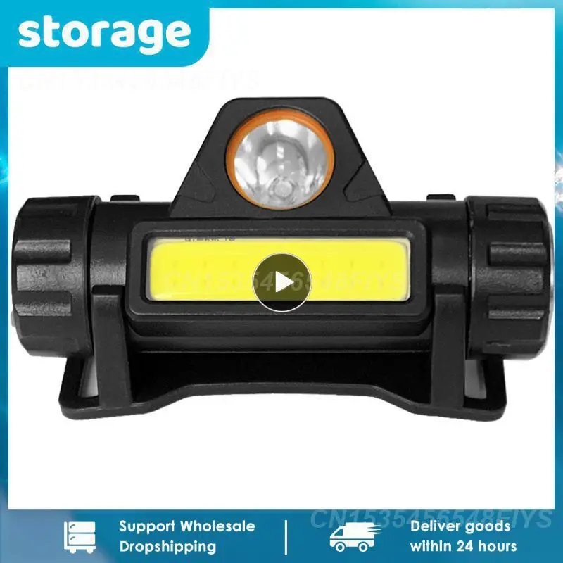 

Portable Mini XPE+COB LED Headlamp USB Rechargeable Camping Head Lamp Fishing Headlight Flashlight Built-in Battery Light