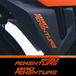 Adesivi moto riflettenti in vinile decalcomanie serbatoio impermeabili per 890 Adventure 2018 2019 2020 2021 2022 2023