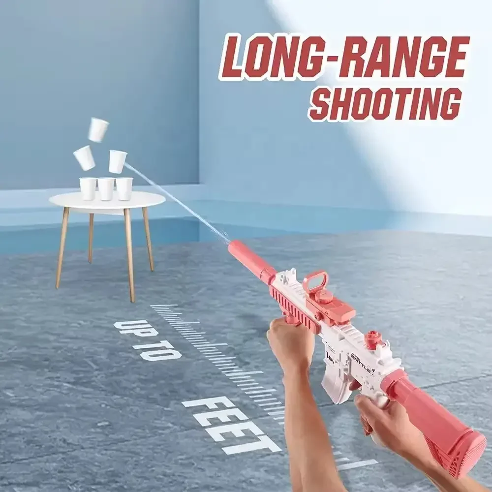 New Water Gun Electric Toy High Voltage Strong Charging Energy Fully Automatic Shooting Toy Summer Beach CS Toy Boy Girl Gift 5