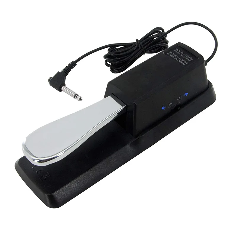 Sustain Pedal for Keyboard Universal with Polarity Switch for MIDI Keyboards Digital Pianos 1/4'' Input Plug Instrument Accessories Pedal