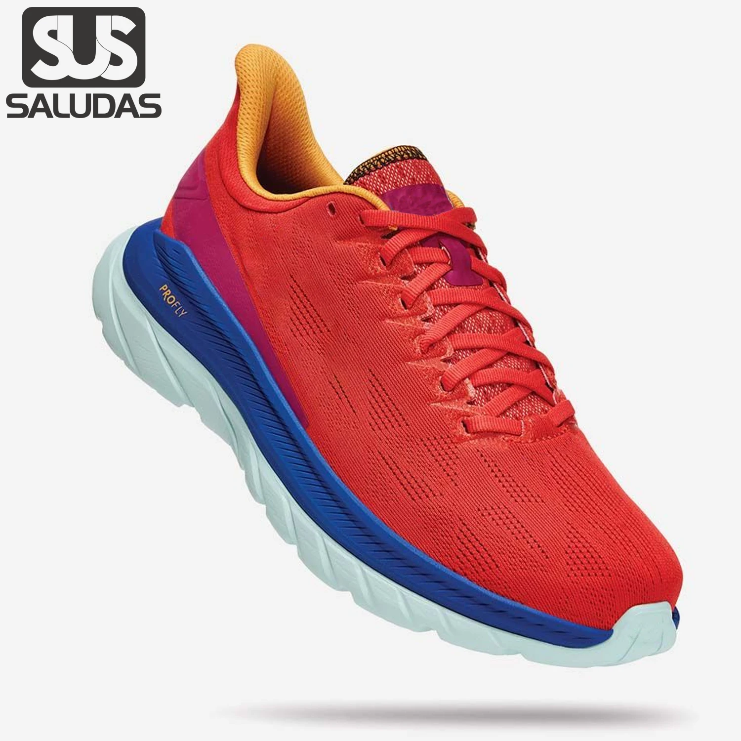 

SALUDAS Mach 4 Road Running Shoes Ultra-Light Elastic Marathon Training Shoes Men and Women Non-slip Fitness Jogging Sneakers