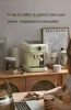 220V Bear Capsule Coffee Maker with Milk Frother, Semi-Automatic Espresso Machine 5
