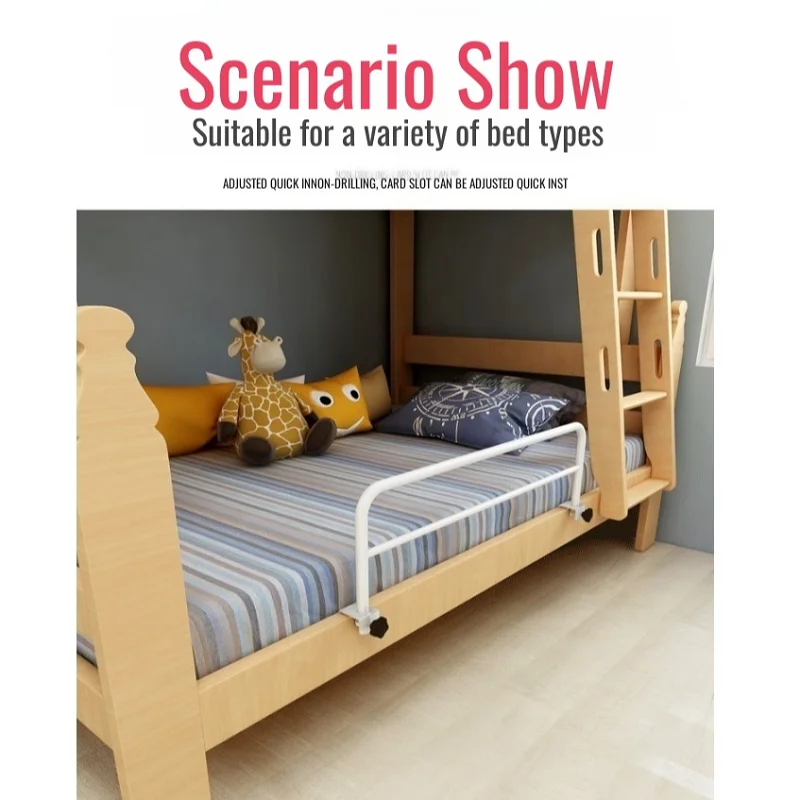 Home Bedside Armrests Anti-fall Bed Guardrail Get Up Aids Elderly Handrail Toilet Handrails