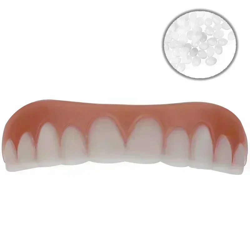 False Teeth Silicone Upper Lower Veneers Perfect Laugh Veneers Dentures Paste Fake Teeth Braces Comfortable Teeth Orthodontic