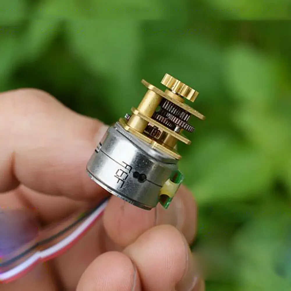 Dc 6V-12V 7.2V 9V 2 Phase 4 Wire Mini 15Mm Stepper Motor Stepping Geared Motor 18 Degree  Robot Smart Car Electronic Lock Toy