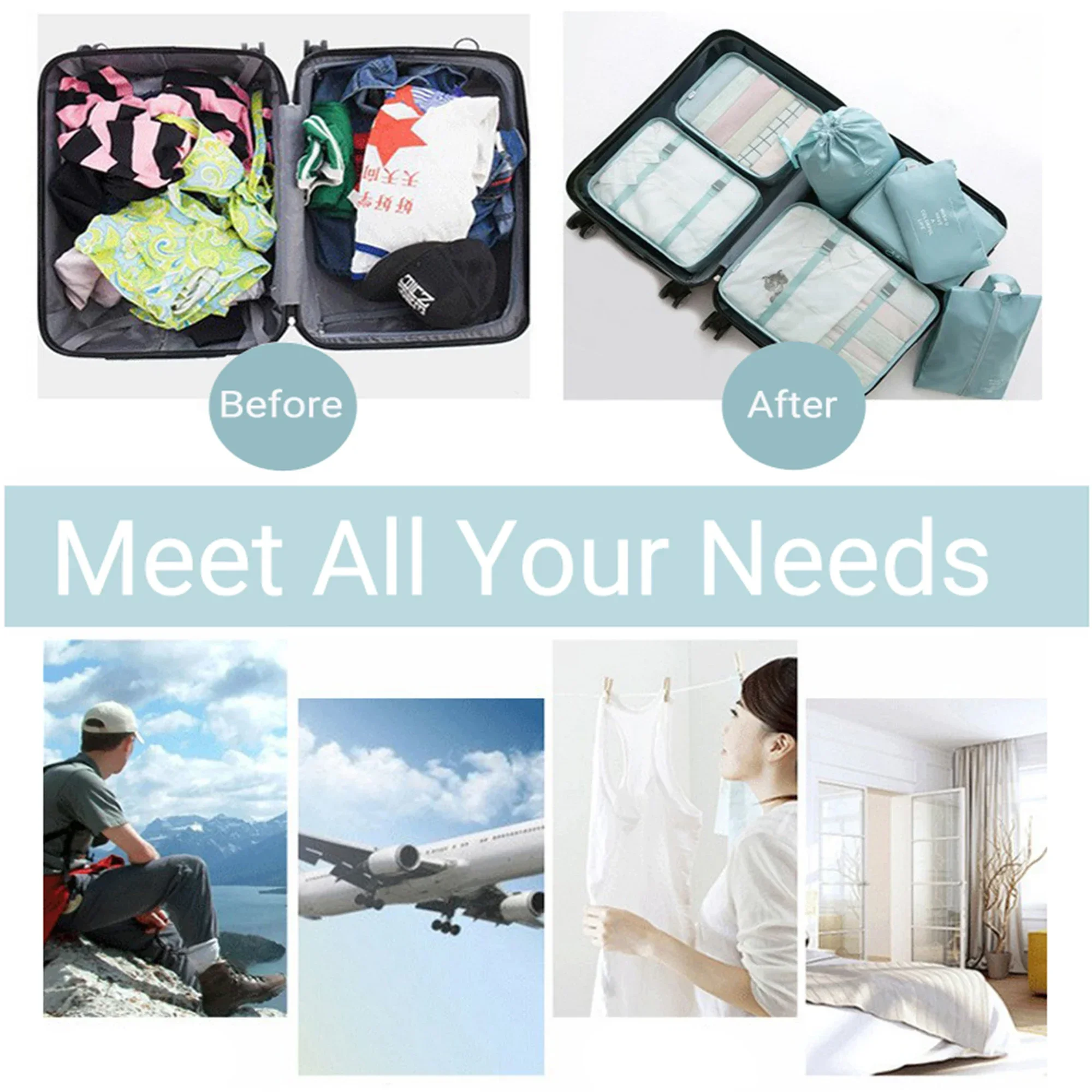 7pcs Travel Packing Cube Set 3
