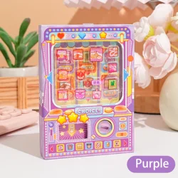 Portable Pocket - Sized Colorful Snack - Themed Notebook with High Aesthetic Appeal - A7 (PURPLE)