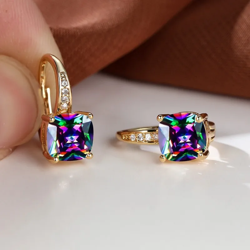 MysticRainbowZirconHoopEarringsMulticolorCrystalSquareStoneEarringsVintageGoldColorWeddingEarringsForWomenParty-AliExpress36