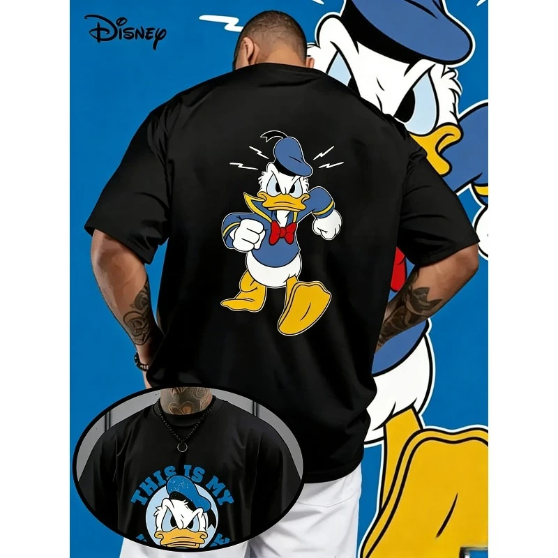 T-shirt noir Disney Donald Duck - Style décontracté homme