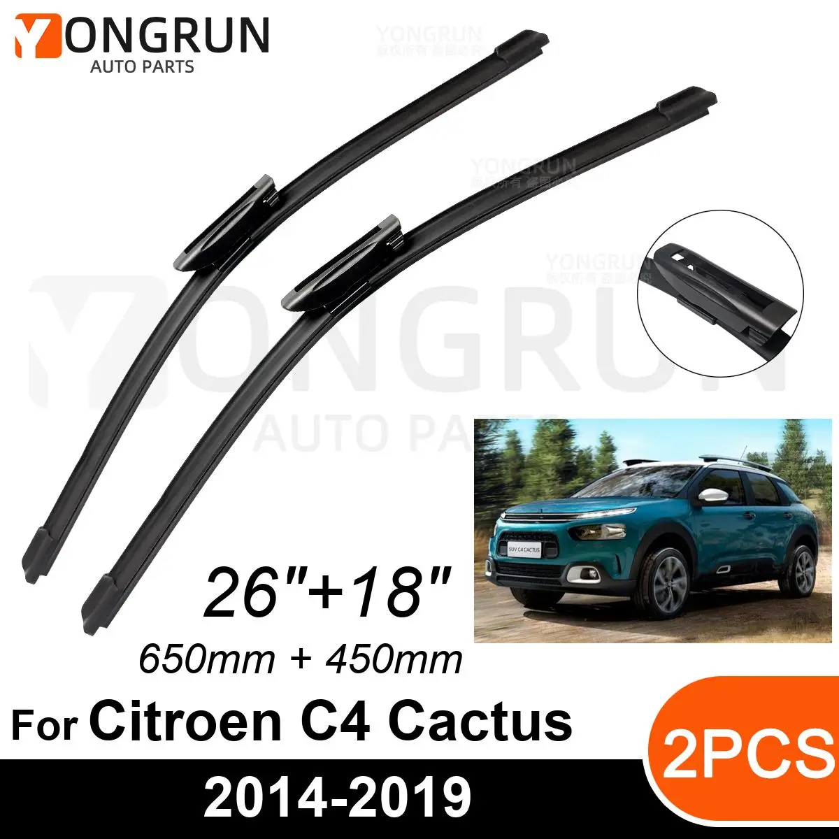 CarFrontWindshieldWipersForCitroenC4Cactus20142019WiperBlade