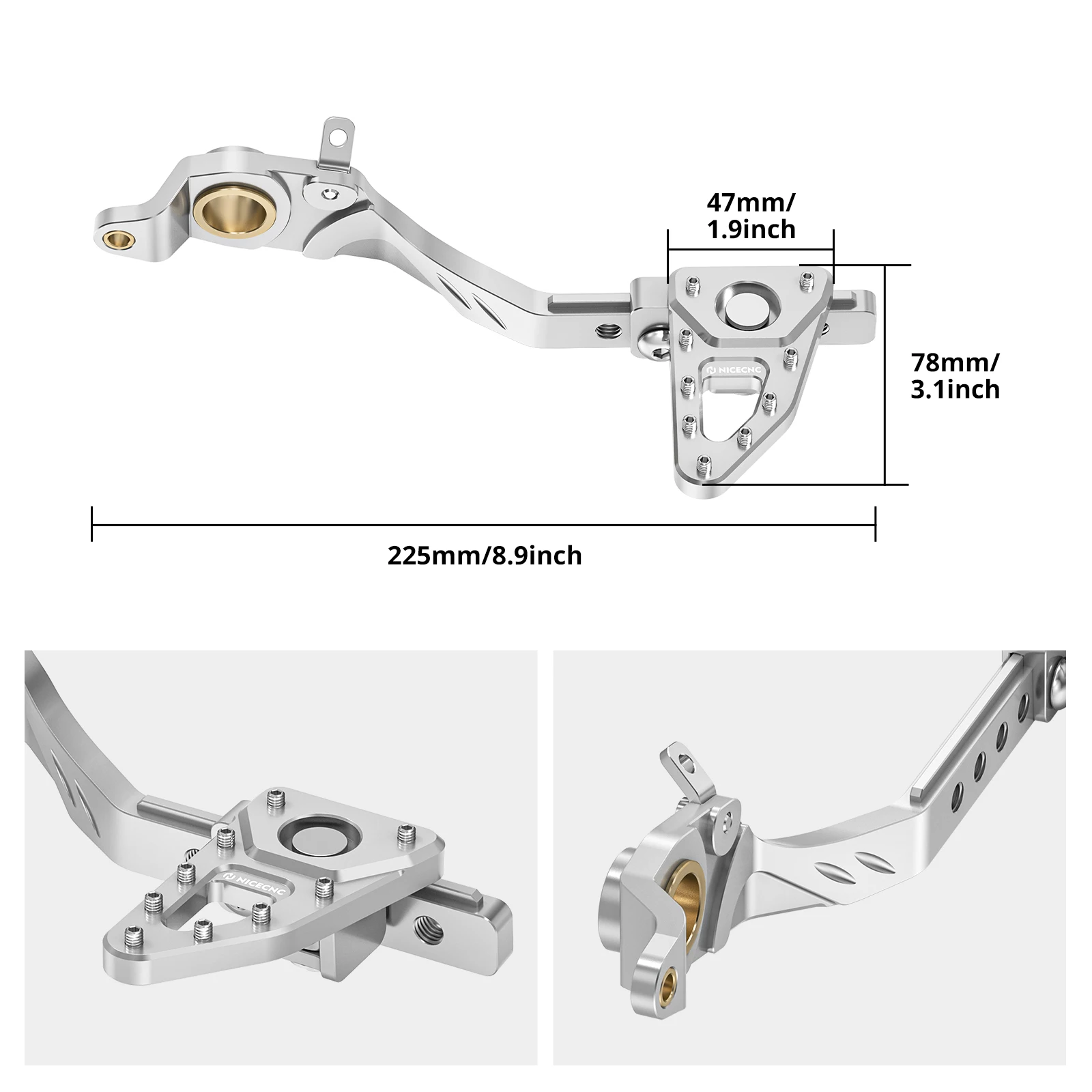 Für BMW R1200GS R1250GS Fußrasten Fußstützen Fußbremshebel Schalthebel R1200GS R 1200GS 2013-2018 R1250GS 2019-2022 2023 – Detail 13