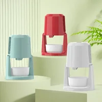 Rasoirs à glace automatiques 220V, petite Machine électrique domestique, machine à raser la glace réglable à deux vitesses, broyeur à glace 110V 5