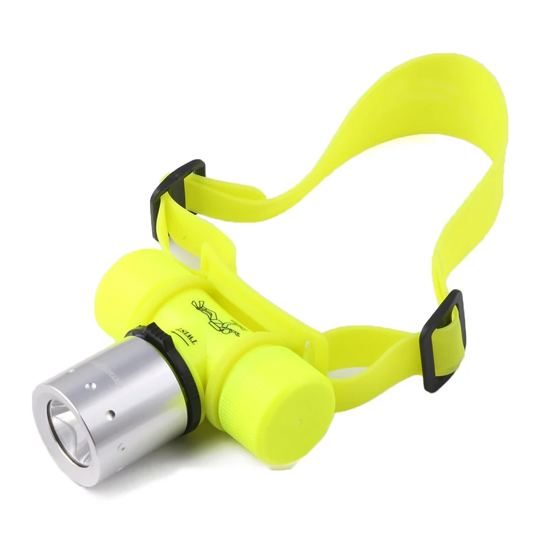 

Rechargeable LED Underwater Diving Headlamp Head Torch Flashlight With Silicon Strap