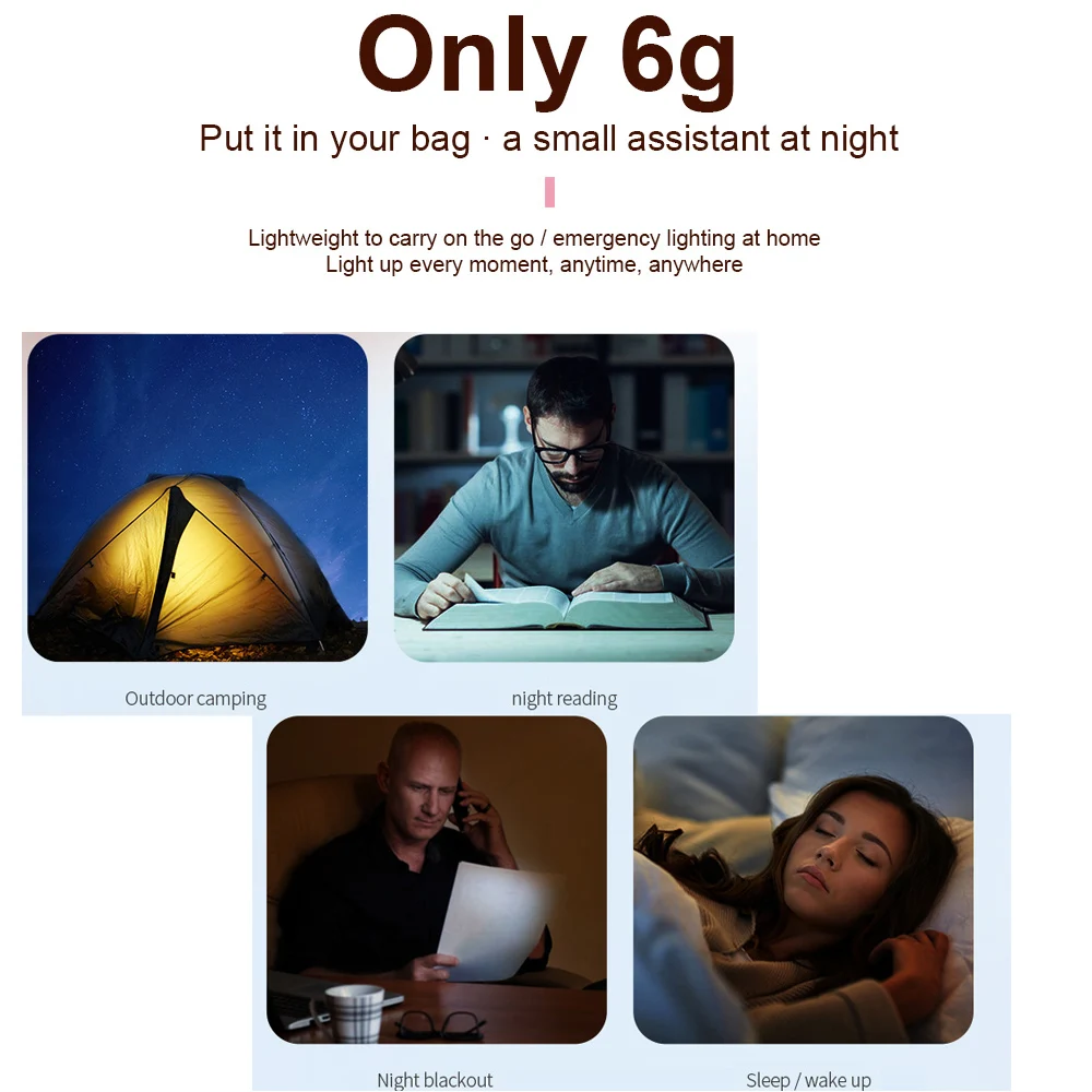 Compact RGB Colorful USB LED Night Light for Home and Bedside Decor