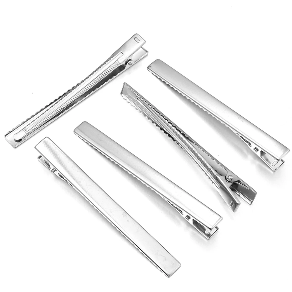 20-50 stücke Metall Haar Alligator Clips Eisen Entenschnabel Flache Haarnadeln Für Frauen Mädchen DIY Schmuck Haar Clips Ornament haar Zubehör – Detail 17