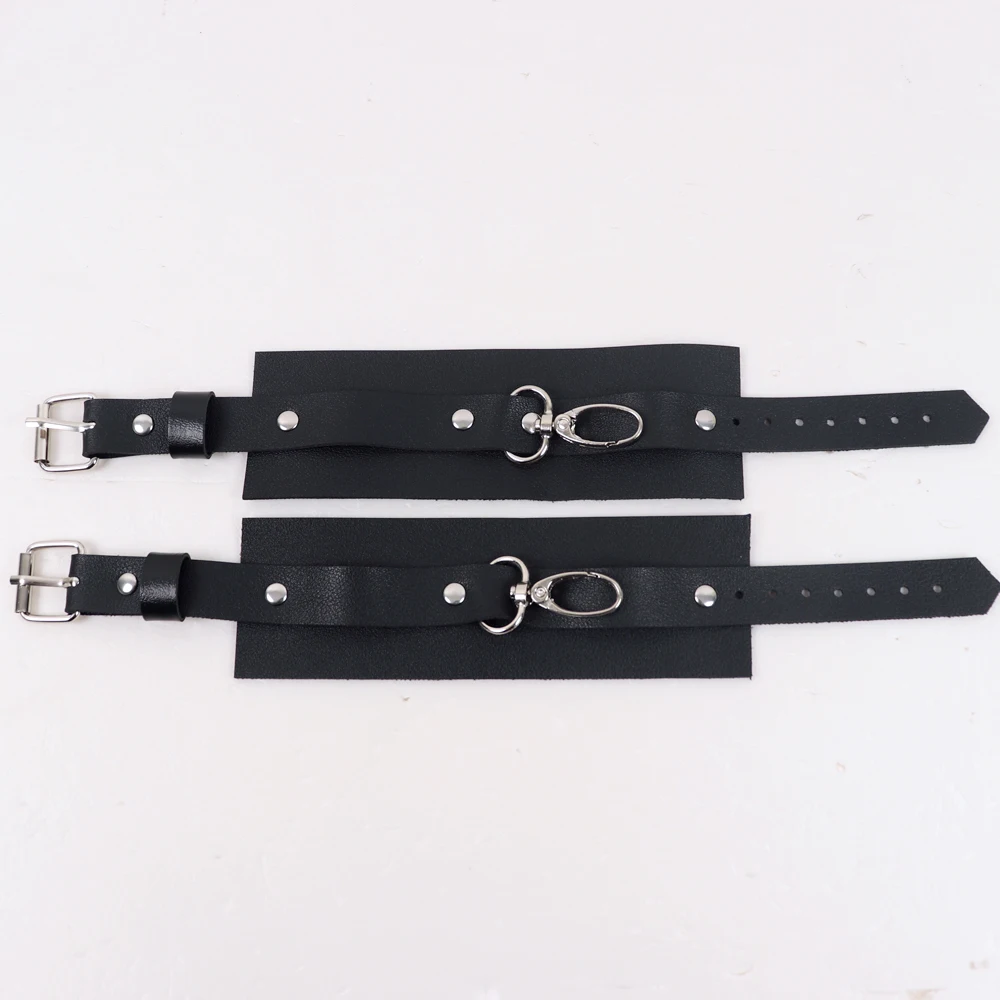 Sexy Adjustable Leather Handcuffs For Sex Toys For Woman Couples Hang Buckle Link Bdsm Bondage Restraints Exotic Accessories