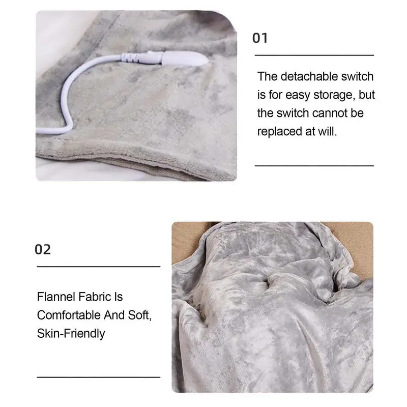 150cm Electric Blanket Flannel Home Bed Sheet Thermal Heater Mat Heating  Mattress 6 Heating Levels Winter Thermostat Body Warmer _ - AliExpress  Mobile