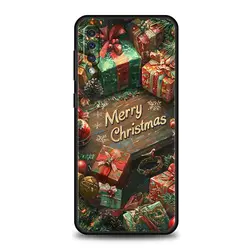 Festive Holiday Soft TPU Phone Case Cover - Merry Christmas Design - Samsung A20 (A1)