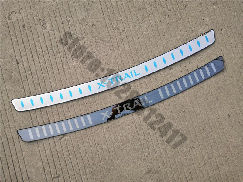 

For Nissan X-Trail X Trail T32 2014- 2021 car door trim bumper protection cars Rear Bumper Protector Sill Trunk Tread Plate Trim