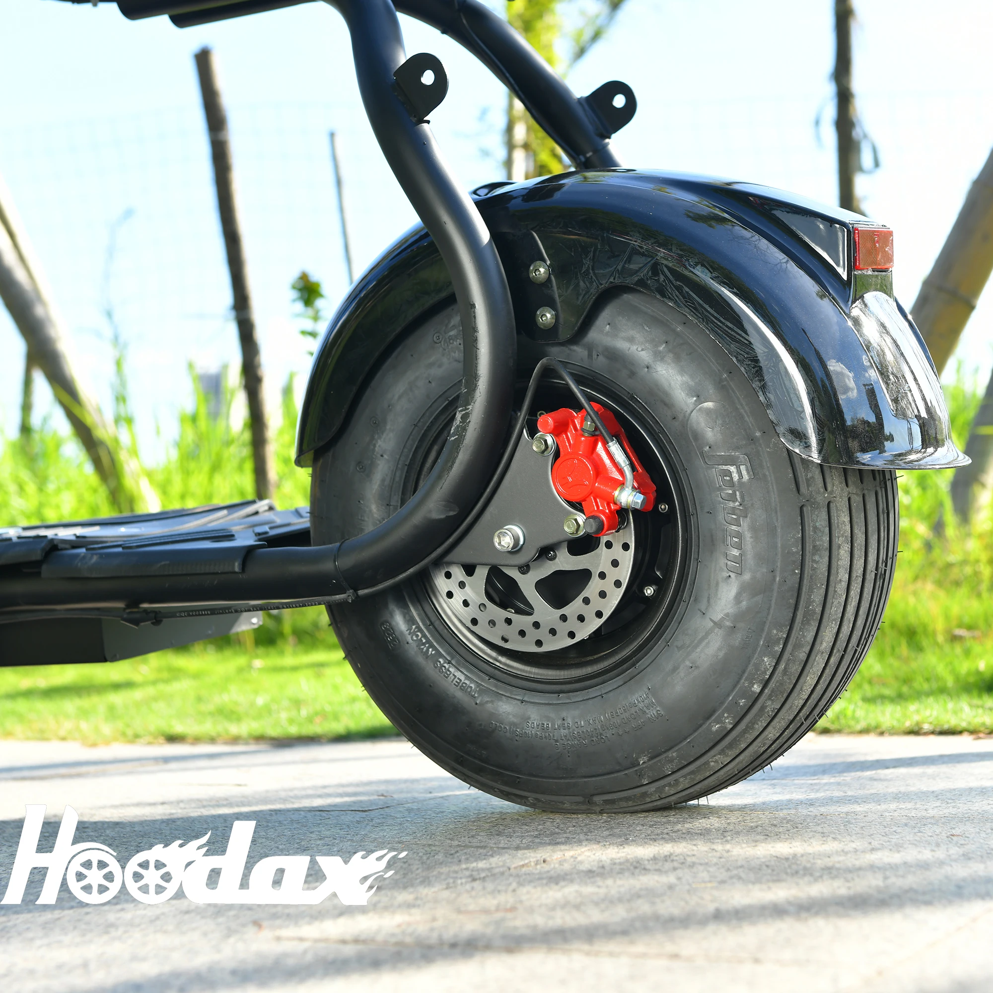 Hoodax Adults Citycoco Electric Scooter 2000W Motor 60V12AH Removable Lithium Battery Max Speed 45KM/H 18Inch Fat Tire E Scooter
